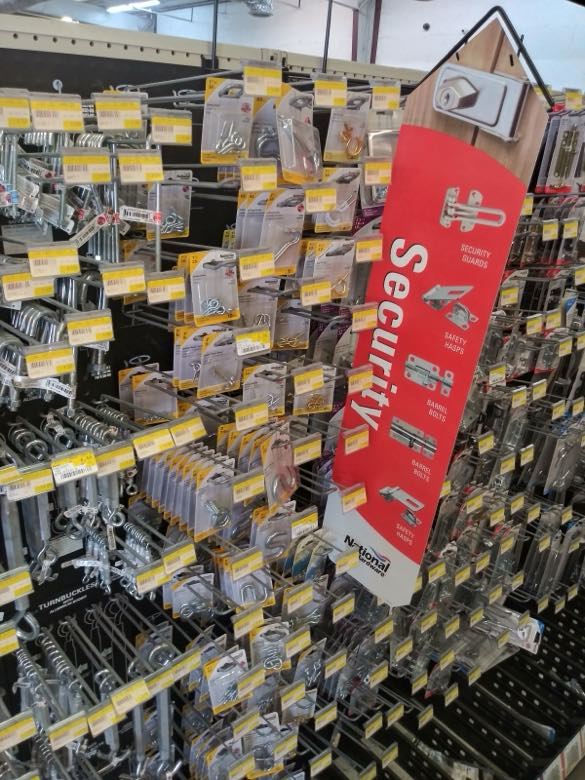 1911 Construction Materials hardware aisle